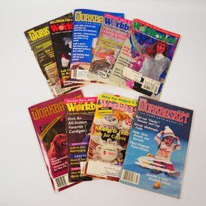 The Workbasket Craft Magazines Lot of 9 - Needlework Crochet & DIY 1981-95